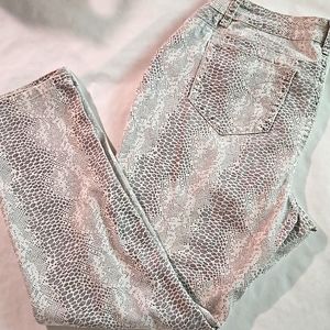 Ashley Stewart Snake Print Jeans